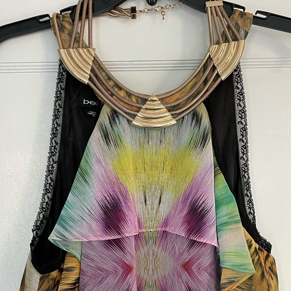 Long Maxi print from Bebe! Fun colors and style!!
